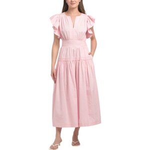 LEA  Cotton Poplin Maxi Dress